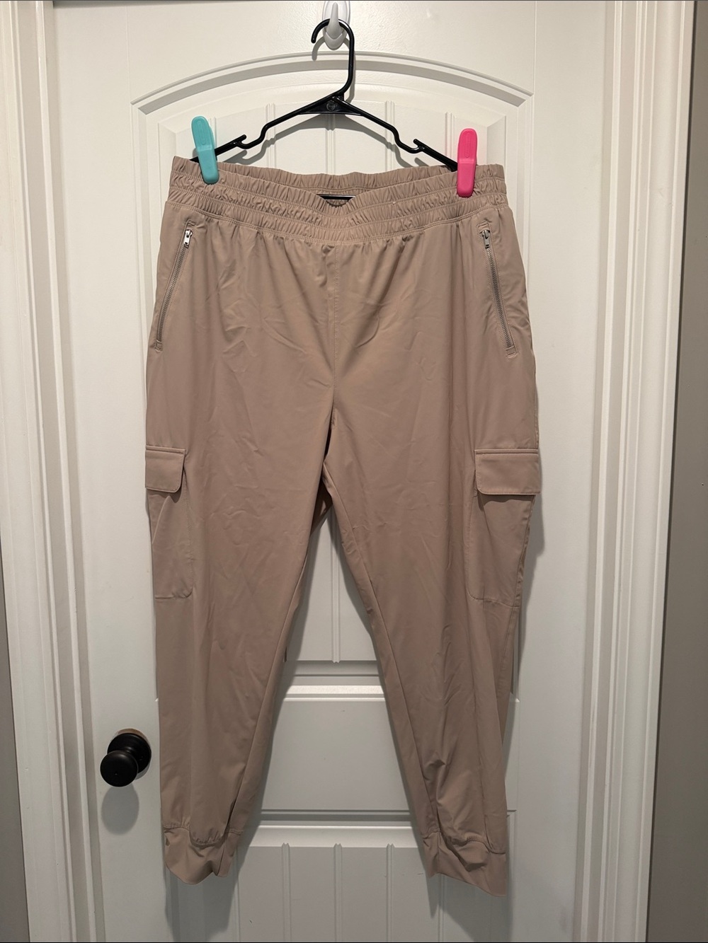 Old Navy Beige Cargo Track Joggers